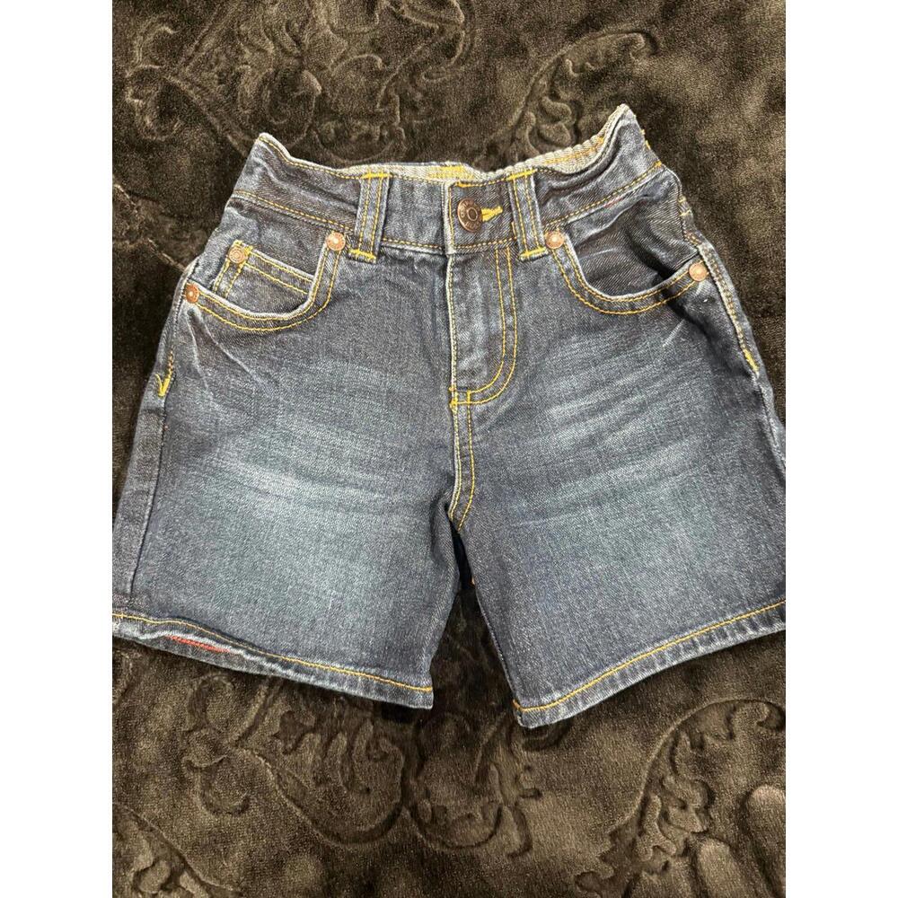 Y2K Oshkosh Bgosh Toddler Blue Denim Carpenter Shorts Size 24M 100% Cotton